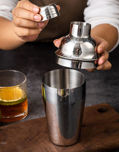 ชุดเครื่องมือบาร์เทนเดอร์สเตนเลสสตีล ชุดเชคเกอร์สำหรับชงชาไข่มุก ชานม  พร้อมแก้วผสม  รับทำโลโก้  ขายส่งจากโรงงานโดยตรง - Product Image 5