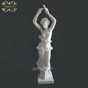 Vente directe des fabricants Sculpté à la main Personnalisé pierre naturelle décoration extérieure sculpture en marbre nu