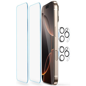 ฟิล์มกันรอยหน้าจออะลูมิเนียมคุณภาพสูงสำหรับ iPhone 18 Pro Max 17 Pro Max ป้องกันเลนส์กล้อง ป้องกันฟองอากาศ ใช้งานร่วมกับเคสได้ กระจกนิรภัย - Product Image 3
