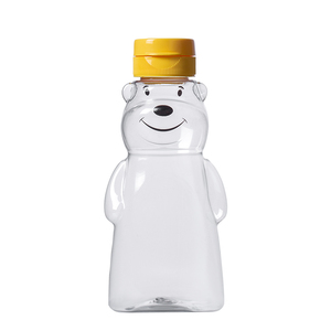 China Manufacturer's Eco-Friendly PET <strong>Bear</strong> <strong>Honey</strong> Juice Bottle BPA-Free 250g 500g 12oz Squeeze Jam Syrup Jars Screw Cap Food - Product Image 2