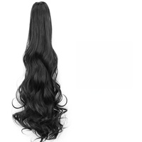 Perruque Coolhair personnalisée, longue, ondulée, extensions de cheveux bouclés, fibre haute température, résistante à la chaleur, synthétique, pince à cheveux, queue de cheval