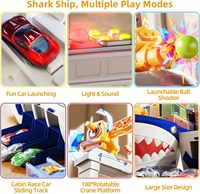 Ensemble de Jouets Navire Cargo EPT en Gros avec Grue, Conteneurs, Mini-Voitures, Lumières et Sons pour Enfants de 3 à 6 Ans