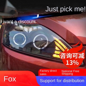 Cho tập trung 2009-2013 cổ điển Đèn pha lắp ráp sửa đổi LED mắt thiên thần ban ngày chạy đèn ống kính Xenon đèn 12V 55W phổ - Product Image 5