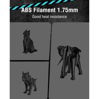 PRINTROO PVA plastik krom Glitter berkilau 3D Printer Printer pemrosesan ABS 1.75Mm 1Kg filamen fleksibel
