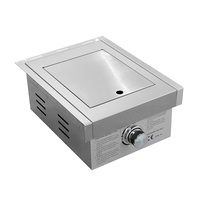 Barbecue à gaz simple face de haute qualité moderne et luxueux en acier inoxydable îlot de barbecue intégré pour cuisine extérieure