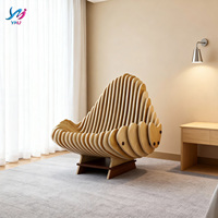 Fauteuil de loisirs moderne en bois, mobilier confortable pour la maison, chambre, salle à manger, salon, bureau, villa