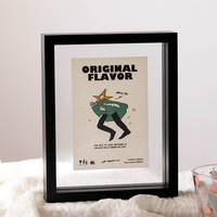 Cadres photo double face Verre et bois plexiglas transparent acrylique image poster spécimens Affichage cadres bois