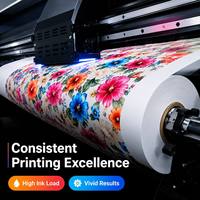 Rouleau de papier de transfert par sublimation sur mesure pour l'impression sur vêtements en polyester léger