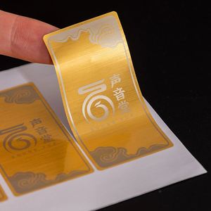Etiquetas Adhesivas de PVC Impermeables al por Mayor, Impresión de Logotipo de Marca Personalizado, Etiquetas de Vinilo, Etiquetas de Papel - Product Image 4