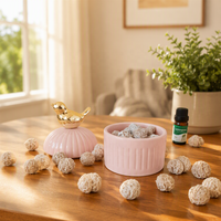 Diffuseur de Rose en Cristal Naturel Magnifique, Écologique, Fait Main, Sans Alcool, pour la Décoration Intérieure