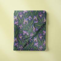 Tissu imprimé floral 100 % coton biologique, léger, peigné, toucher doux, sans MOQ, pour vêtements féminins