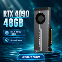 Kartu Grafis Baru RTX 4080 16GB RTX 4090 48GB Core AI Creation 4K Render GPU OEM Langsung dari Pabrik Kartu Video
