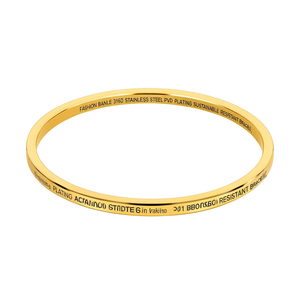กำไลข้อมือแฟชั่น สแตนเลสสตีล 316L ชุบทอง PVD ทนทาน เป็นมิตรต่อสิ่งแวดล้อม - Product Image 2