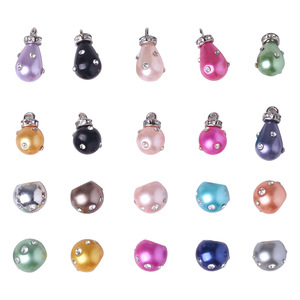High Quality Pearl Buttons 10-14mm Drop Shape For Shirts Knitwear Eco Friendly - Product Image 1
