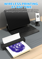 Imprimante de transfert de tatouages thermique portable A45 Mini pour jet d'encre, USB, plastique, 300 dpi, haute vitesse, pour l'impression transfrontalière de tatouages