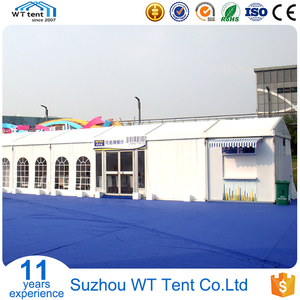 Tente de réception extérieure transparente 12x24m pour 100 personnes, idéale pour événements, mariages, fêtes, avec structure noire - Product Image 4