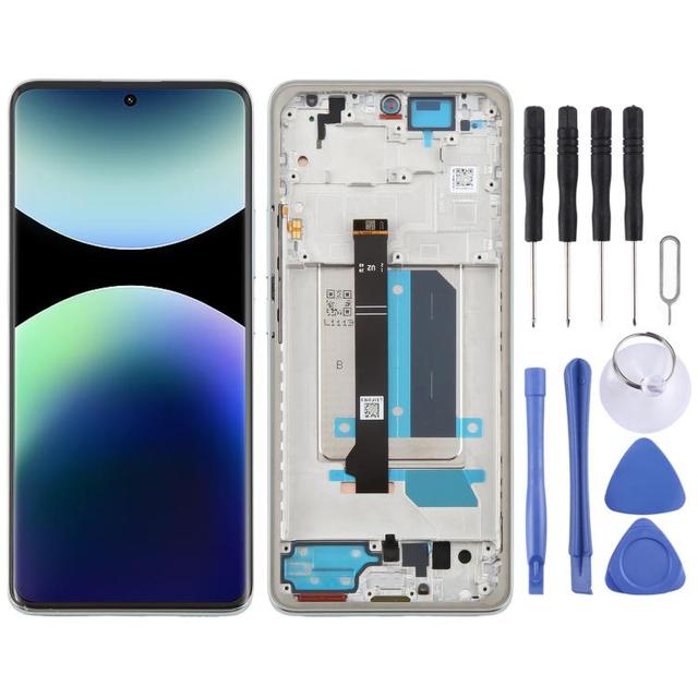Original LCD Screen Digitizer Full Assembly with Frame for Xiaomi Redmi Note 14 Pro Plus 5G Mobile Phone LCDs Dropshipping