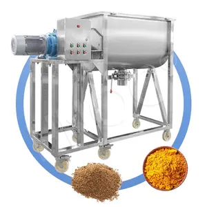 HNOC Whey Ribbon Heat Sugar Dry Spice Food Powder Horizontal Blender Mix Machine 2 1 Ton Feed Mixer