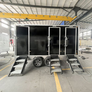 Toilettes mobiles <span class=keywords><strong>de</strong></span> luxe <span class=keywords><strong>de</strong></span> haute qualité à 3 cabines, design moderne, panneau sandwich portable, toilettes mobiles <span class=keywords><strong>de</strong></span> luxe pour l'extérieur - Product Image 2