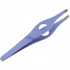 Pinzas de Cejas de Acero Inoxidable Inclinadas de Alta Precisión, Antiestáticas, para Cejas, Vello Facial y Vello Vellón - Product Image 3