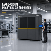 Imprimante 3D SLA monobloc de 1,6 m, double laser 3Wx2, volume d'impression de 1,28 m², haute vitesse, équipement de prototypage industriel de grande taille