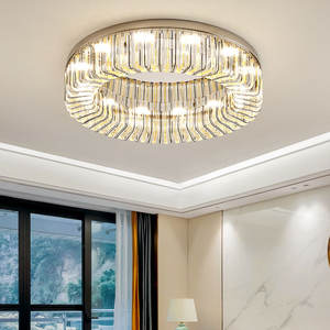 Plafonnier décoratif monté en surface d'abat-jour en verre de forme ronde d'éclairage de zèle pour l'hôtel à la maison - Product Image 2