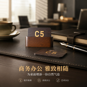 <b>Bamboo</b> <b>Table</b> Number Cards Rectangle Laser Engraved Durable For Restaurant Private Rooms - Product Image 4