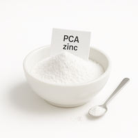 Poudre de zinc PCA de qualité raffinée CAS 15454-75-8 en emballage en bouteille, plusieurs niveaux de pureté pour les produits cosmétiques et de soin de la peau
