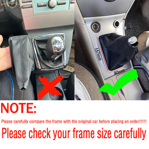 Toyota Corolla Gear <b>Shift</b> <b>Knob</b> Cover Black Pu Leather Dustproof Replacement Individual Fitment - Product Image 2