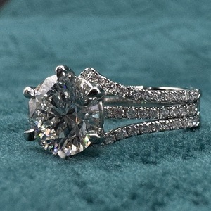 Elegante Anillo de Diamantes Cultivados en Laboratorio de Platino PT950, Joyería Fina Unisex de Lujo, Colección de Regalos de Aniversario - Product Image 3
