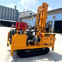 Machine de forage de puits d'eau sur chenilles pour forages de 300 m de profondeur, vente directe usine Chine