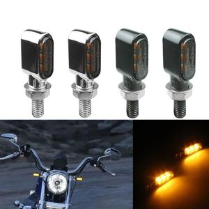 Intermitentes LED Retro para Motocicleta TCYATO, Luces Ámbar Brillantes, Carcasa Metálica Universal para Delantero y Trasero - Product Image 3
