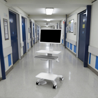 Chariot d'hôpital mobile personnalisé de style industriel de l'usine de fabrication chinoise OEM/ODM pour divers besoins en métal