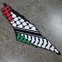 Carte de Palestine PAFU Jérusalem Souvenir Drapeau palestinien Art mural