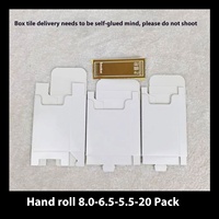 Pure Blank Simple Cigarette Case Stamp ing 8,0/6,5/5,5 Dick Mittel fein Verpackungs karton 20 General Folders Box