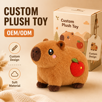 Peluche personnalisée Capybara, jouet en peluche doux, création à partir d'un dessin, faible MOQ, certifié ASTM CPC, DDP