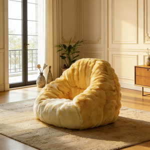 Fauteuil pouf géant en forme d'ananas, canapé moelleux et confortable, fauteuil surdimensionné en peluche, siège de sol pour salon - Product Image 6