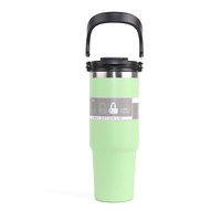 Gobelet de voyage isotherme en acier inoxydable 304 de qualité alimentaire, 30 oz, OEM ODM, avec poignée, maintien au chaud de 6 à 12 heures