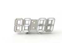 Horloge Murale Stéréo LED 3D Numérique en Plastique, Design Moderne, Température Intelligente, Heure Mondiale, Perpétuelle, Vente en Gros Transfrontalière
