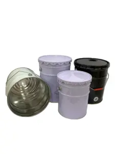 O proprietário da loja recomendou personalizar tambores de lata cilíndricos 10L 18L 19L 20L para pintura e embalagens de produtos químicos
