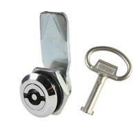 Serrure à came triangulaire à double bit à quart de tour en acier inoxydable et alliage de zinc MK407-5, à clé, antivol, pour armoire électrique et panneau