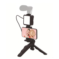 Accessori professionali con microfono e luci LED treppiede portatile Vlog Youtube Kit per telefono