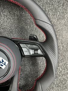 <span class=keywords><strong>Volant</strong></span> en cuir perforé à fond plat de style RS <span class=keywords><strong>SLine</strong></span> personnalisé pour Audi A3 A4 B7 A6 C7 R8 RS3 A7 RS5 RS6 A8 Q5 Q8 - Product Image 3