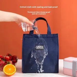 पुनः प्रयोज्य हल्के यात्रा खाद्य वाहक वर्ग स्कूल कार्यालय भोजन कंटेनर ऑक्सफोर्ड कपड़े वयस्कों के बच्चों के लिए कस्टम - Product Image 3