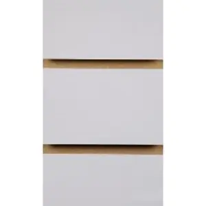 8X4 Witte Kleur Slatwall Panelen Mdf Board Dichtheid Board Voor Winkelcentra