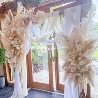 Style bohème mariage et décoration intérieure roseau naturel fleur séchée et herbe de pampa pour Noël et fête des mères