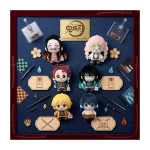 Lot de 12 boîtes en gros – Figurines en peluche Demon Slayer: Kimetsu No <span class=keywords><strong>Yaiba</strong></span>, style Nunu, 10 cm, boîte mystère, jouets populaires à collectionner pour cadeau - Product Image 1