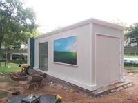 Toilettes mobiles de gestion intelligente et portable au design moderne pour parcs extérieurs Maisons conteneurs à panneaux sandwich en acier