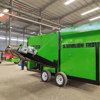 Linha de classificação de resíduos comuns, máquina automática de classificação de resíduos de reciclagem de resíduos comuns tela de trommel de lixo móvel