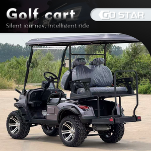 Voiturette de golf 4 places équipée de feux LED, certifiée CE, véhicule de navettage pour hôtel, complexe hôtelier, voiturette de golf 4 places - Product Image 2